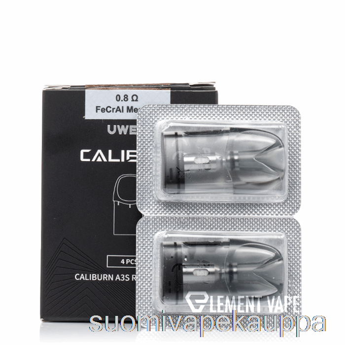 Vape Kauppa Uwell Caliburn A3s Vaihtokotelot 0.8ohm Pods